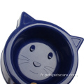 Bol d'alimentation en eau de chat Bol de nourriture en forme de chat